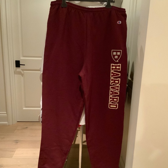 Champion Harvard Crimson Sweatpants Ivy League University Vintage Jogger - Picture 4 of 5